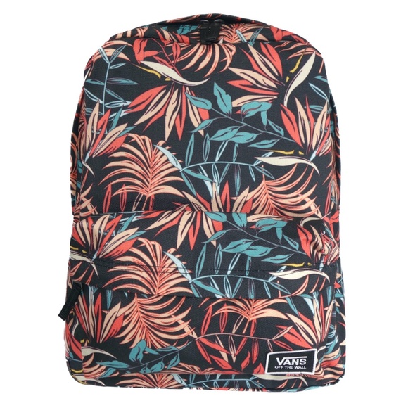 vans realm backpack dark floral